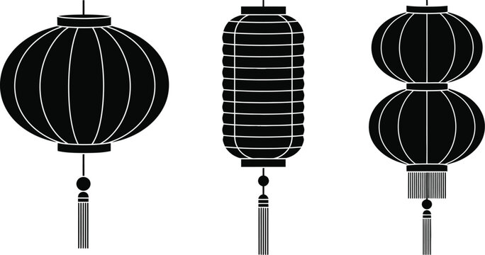 Chinese new year lantern vector illustration design element editable