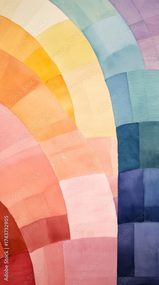 Canvas Prints rainbow abstract shape transportation.