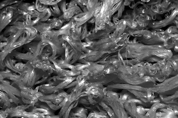 Monochrome Organic Texture. Black and white macro of organic material texture. Great for design, texture, or abstract art backgrounds.