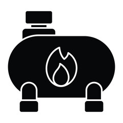 Boiler house Vector icon which can easily modify or edit
