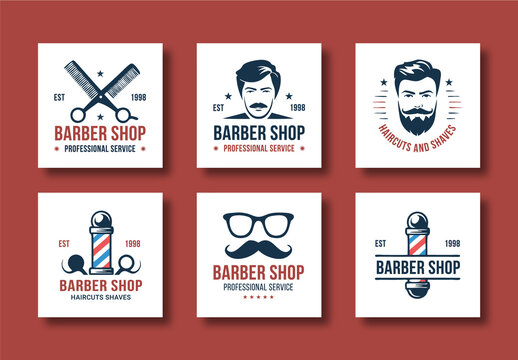 Barber Shop Badge Design