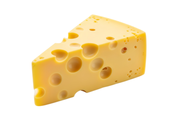 Piece of delicious cheese. Isolated on transparent background, png