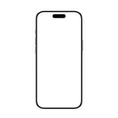 Phone Air in Silver Color with transparent background and screen in high-resolution