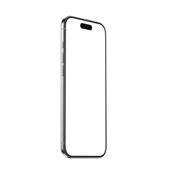 Phone Air in Silver Color with transparent background and screen in high-resolution