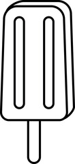 Popsicle icon. Juice bar signs and symbols.