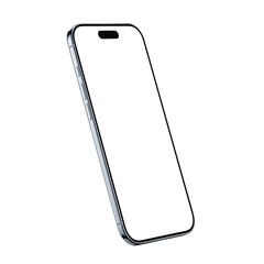 Phone Air in Blue Color with transparent background and screen in high-resolution