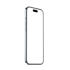 Phone Air in Blue Color with transparent background and screen in high-resolution