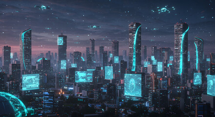 Futuristic Cityscape Concept