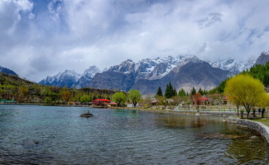 panoramic view of shangrila resort, skardu ,Pakistan 