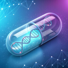 abstract background with blue glass balls