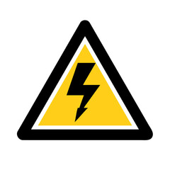 high voltage warning sign