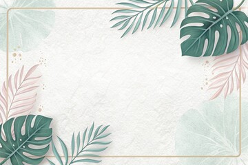 doodle nature and leaf paper motive texture background