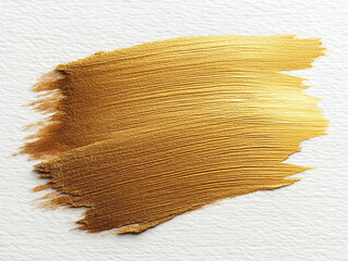 Golden abstract texture with smooth brush strokes and a vivid metallic finish