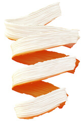 Colorful abstract brush strokes intertwining in a dynamic composition with vivid contrast