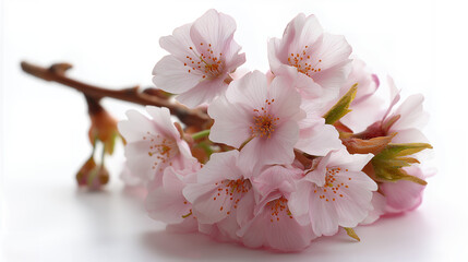 Spring Sakura Flowers Blooming in Soft Light