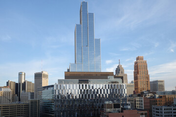 Architecture in the downtown of Detroit, Michigan
