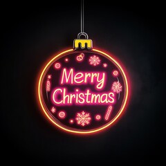 Light neon background christmas.