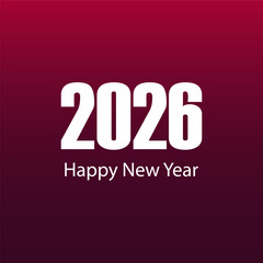 Elegant 2026 Happy New Year typography design collection with modern fonts, gradient backgrounds, creative curves, and festive celebration theme