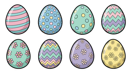 Collection of Decorated Easter Eggs for Festive Celebrations.