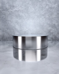 Steel Empty Podium