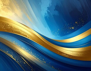 Abstract futuristic blue wave vector background for business technology design illustration