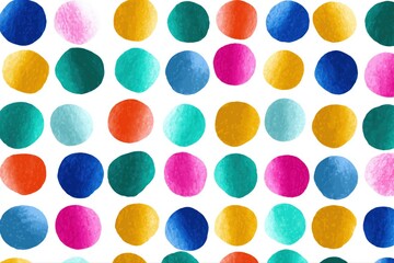 Colorful abstract pattern with vibrant multicolored dots on white background