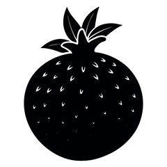 Mustard Seed Silhouette Vector On White Background 