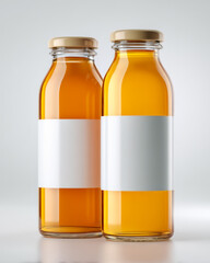 Two Bottles Of Juice Mockup
Orange or Apple Juice
