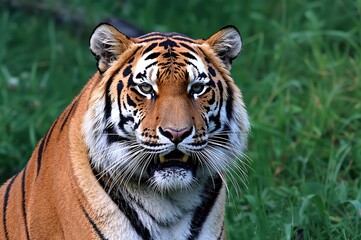 Fototapeta premium Close-up of a Bengal Tiger's Face