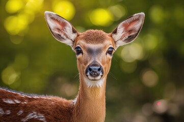 Fototapeta premium Close-up of a Juvenile Doe