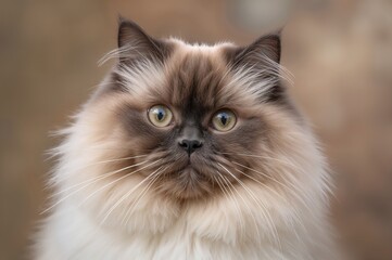 Close-up of a Himalayan feline