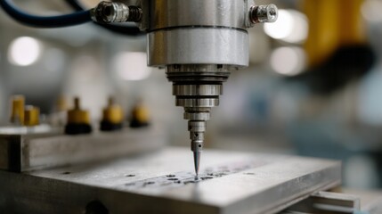 Intricate metalwork dance during precision CNC machining, echoing Industrial Wonderland Day and niche gadgetry celebrations