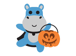 Fototapeta premium Halloween Cute Animal Illustration 