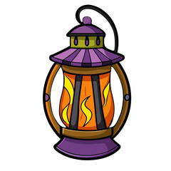 Illustration of a Halloween lantern