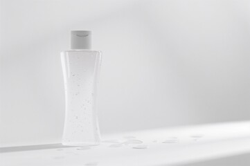 White Plastic Container Isolated on a Plain Background, Water, Wellness, Bathroom, Color, Healthy, Plastic Bottle