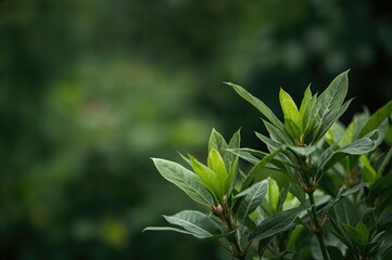 Obraz premium Foliage Crafted from Verdant Bay Leaves