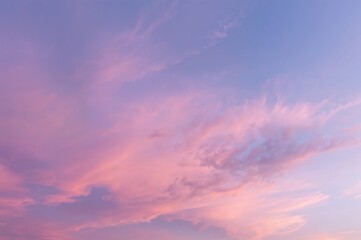 Obraz premium Soft pastel sky with romantic hues, wide panoramic scene with natural textures and backdrop