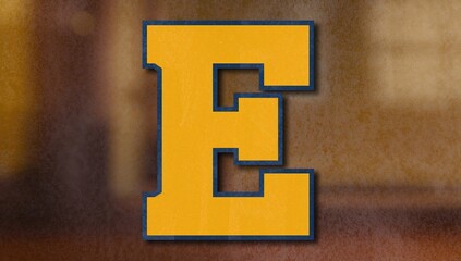 Photo of Athletic Achievement Patch in Blue and Yellow E