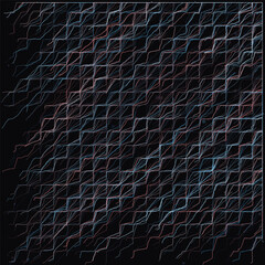 net on black background