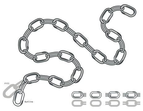 Chain Pattern Brush Set