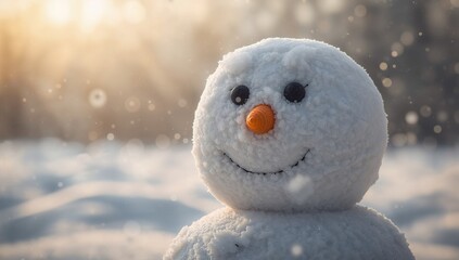snowman in the snow
