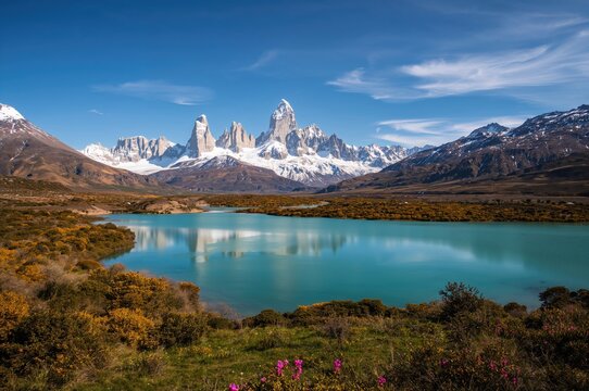 Laho Pehoe near the Southern Patagonian Ice Field in the Magellanes area of South America