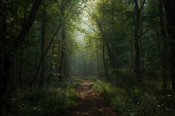 Obraz premium Trail in the woodland
