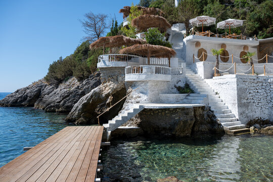 beach bar in Albania