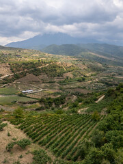 Agriculture in the hills of Albania