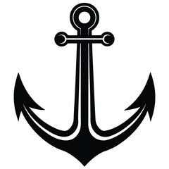 ship anchor vector icon