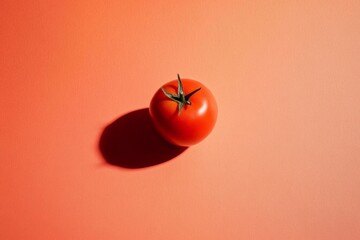 red tomato with a copy space