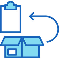 Return Policy blue icon