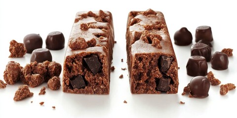 black chocolate concept with a copy space