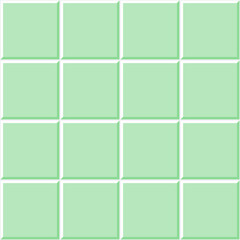Simple green square tiles seamless pattern. Vector background of wall tiles.